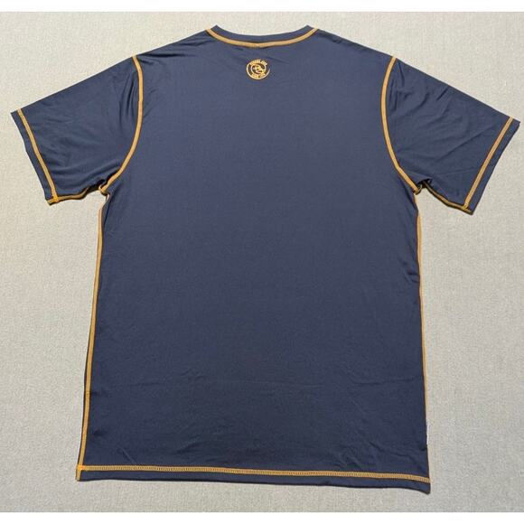 Panama Jack Men’s Rashguard Shirt XL Navy UPF 35+ Quick Dry Stretch Swim Tee NWT - Picture 2 of 13